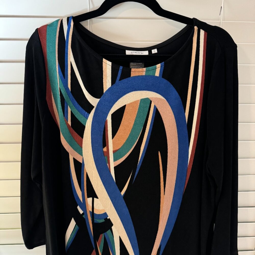 NWOT Chico's Travelers Tunic Blouse